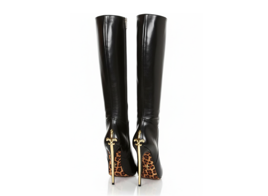 LVST BOTTES DAGGERS LEOPARD